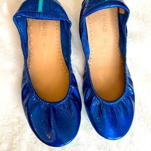 Tieks Sapphire Patent Flats